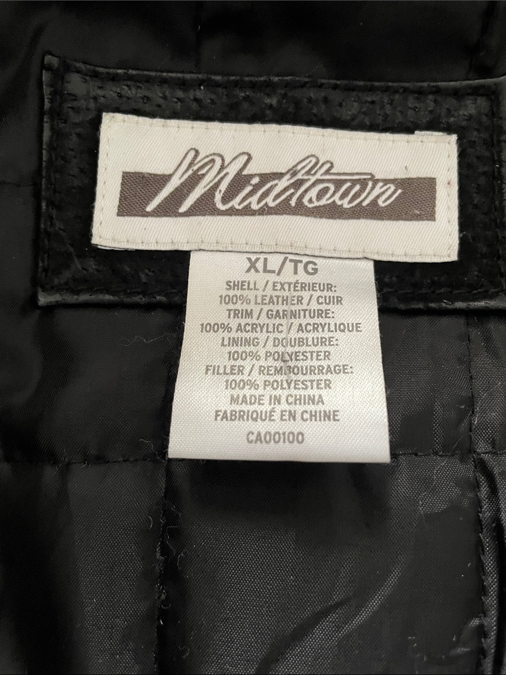 Vintage black leather moto-inspired utility jacket -XL - Picture 6 of 12